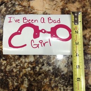 Bad girl vinyl decal